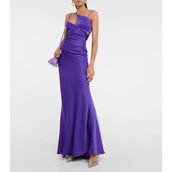 THE ATTICO Venus Chrome Pumps in Dusty Baby 38 New Womens Crystal High Heels - Picture 16 of 16